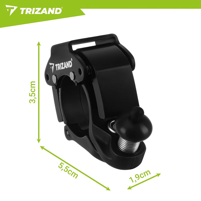 Mechanical Bicycle Bell, Black, 90-100dB, Universal Fit