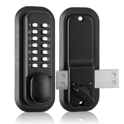 Mechanical Keyless Door Lock, 14-Digit Keypad, Waterproof