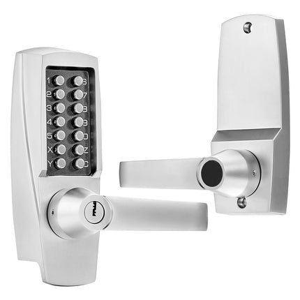 Mechanical Keyless Door Lock, 14-Key Keypad, Handle