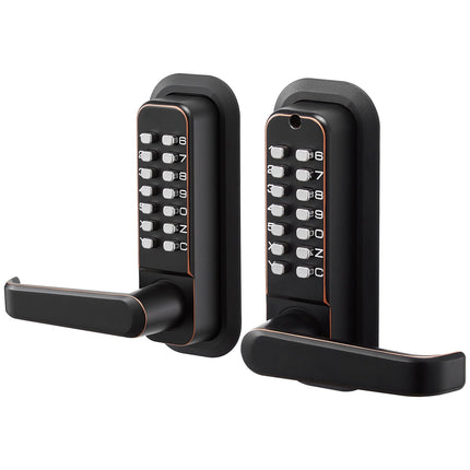 Mechanical Keyless Door Lock, Double-Sided Keypad, Auto Lock