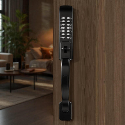 Mechanical Keyless Door Lock, Double-Sided Keypad, Auto-Lock