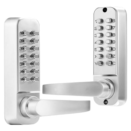 Mechanical Keyless Door Lock With Handle, 14-Key, Waterproof