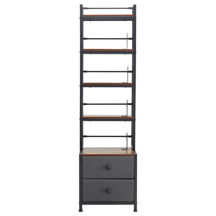 Media Storage Cabinet, 4-Shelf CD DVD Organizer, Drawers