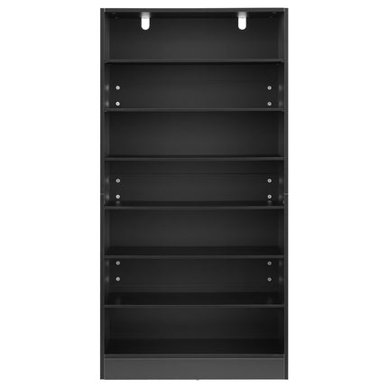 Media Storage Cabinet, 7-Tier DVD Shelf, 70x30x140 cm