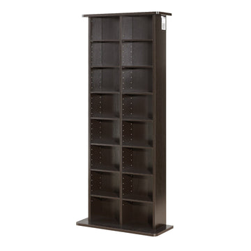Media Storage Cabinet, 8-Tier CD DVD Shelf, 51 in