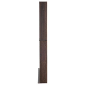 Media Storage Cabinet, 9-Shelf, 27 Compartments, Espresso