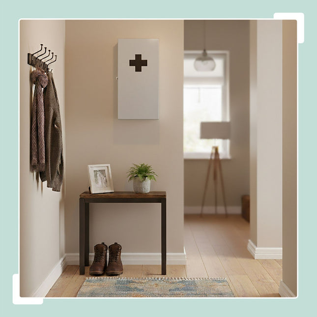 Medical Cabinet XXL, White Iron, 3 Shelves