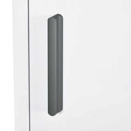 White medicine cabinet for first aid, magnetic closure, 40x15x53.5 cm
