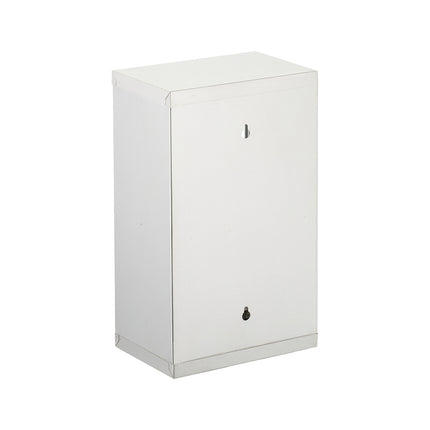 Medicine Cabinet, Frosted Glass, 2 Compartments, Lockable