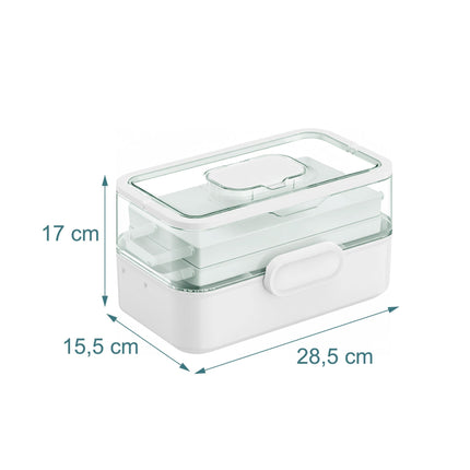 Medicine Storage Box – Fold-Out, 5 Compartments, 3 Levels