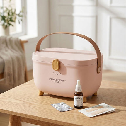 Medicine Storage Box – Large Compartment, 3-Section Tray