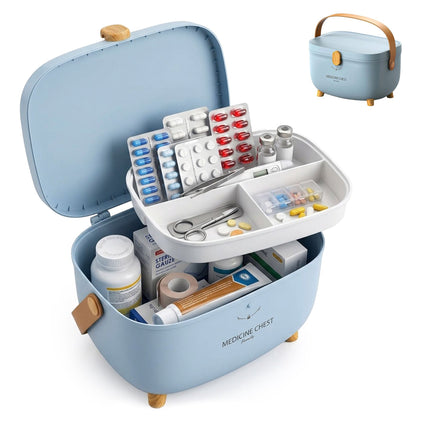 Medicine Storage Box – Removable 3-Section Insert