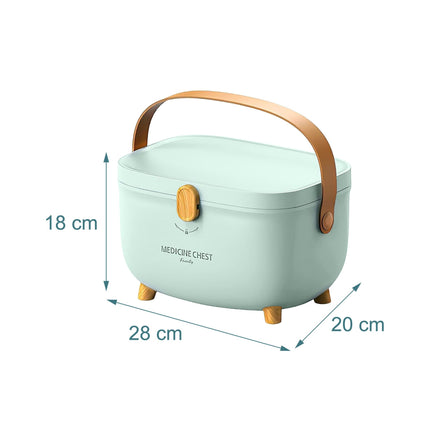 Medicine Storage Box – Removable 3-Section Insert, Large Compartment
