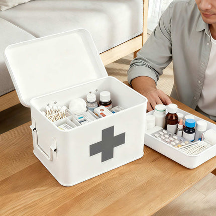 Medicine Storage Box with 4 Compartments