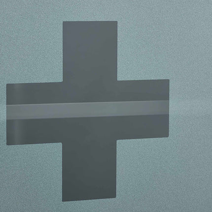 Medicine cabinet with glass door
