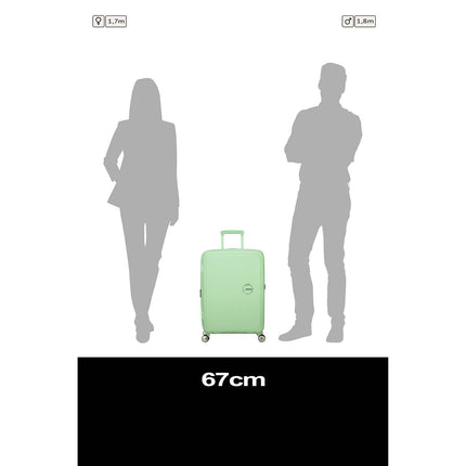 Medium Pastel Green Suitcase – 67cm Spinner