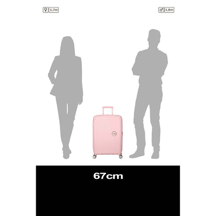 Medium Pastel Pink Suitcase, 67 cm Spinner