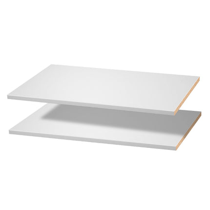 Melamine Shelf Boards, 2-Pack, White 23 x 14 x 0.6 in