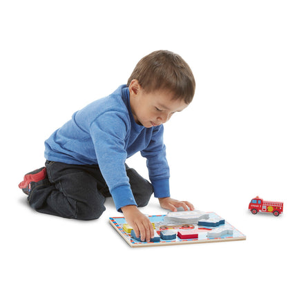 Melissa & Doug Vehicles Chunky Puzzle