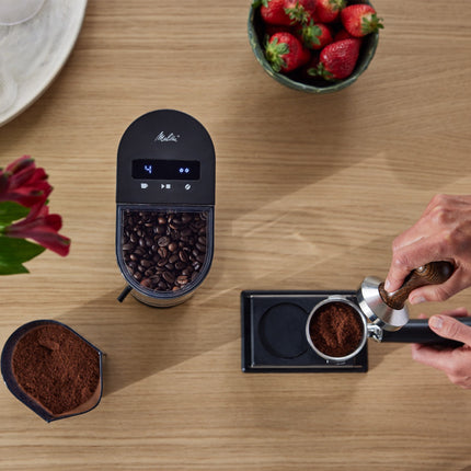 Melitta Linea Conical Burr Coffee Grinder, 13 Grind Settings, Touch Display