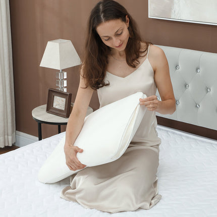 Memory Foam Pillow, Ergonomic 60x40 cm, Removable Cover