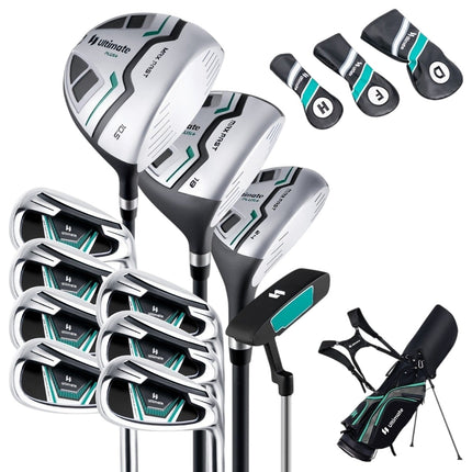 Men's 11-Piece Right-Handed Golf Club Set with Bag