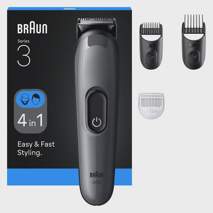 Men's 4-in-1 Grooming Kit with Ultra Sharp Blade