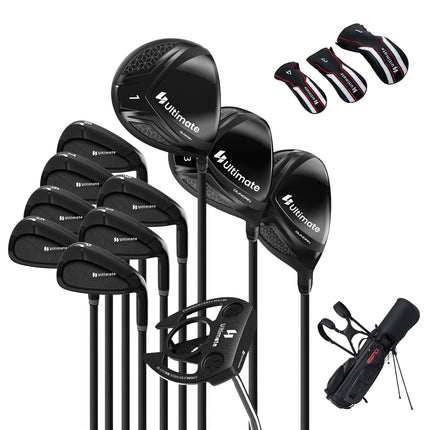 Men's Right-Handed Golf Club Set with Stand Bag