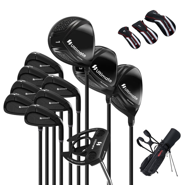 Men's Right-Handed Golf Club Set with Stand Bag