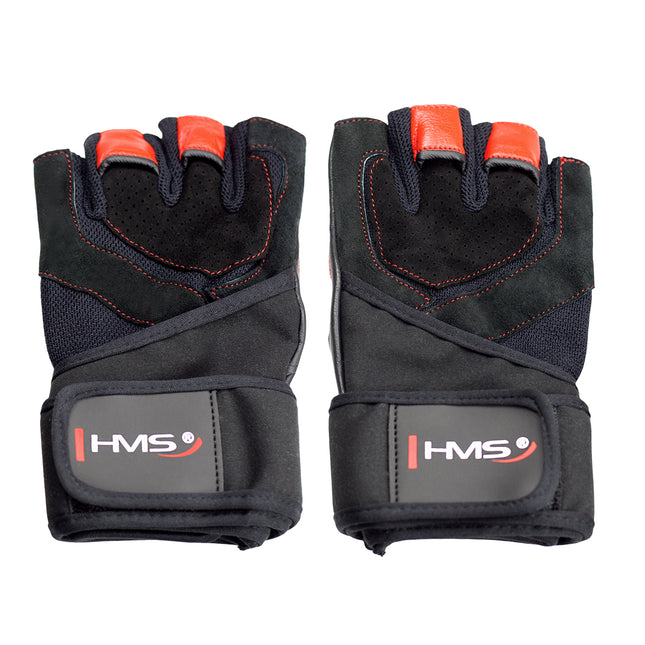 Heren XL Fitnesshandschoenen, Zwart-Rood