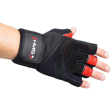 Men's XXL Fitness Gloves, Black/Red