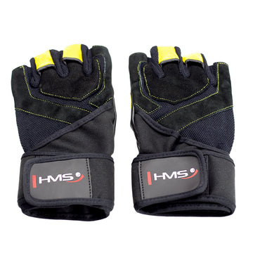 Men's XXL Fitness Gloves, Black/Yellow