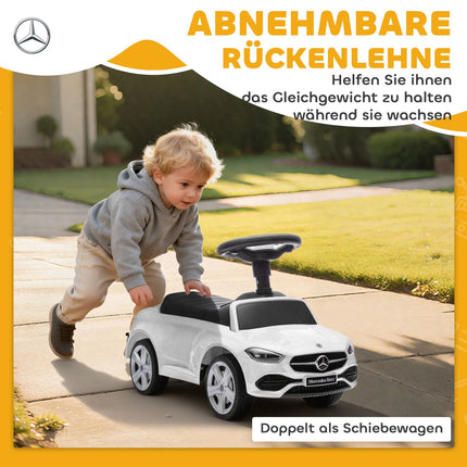Mercedes-Benz Ride-On Car for Kids 18-36 Months, White