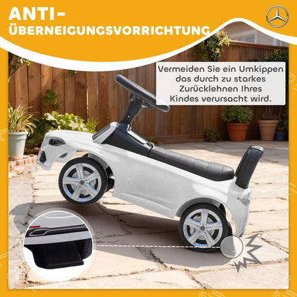 Mercedes-Benz Ride-On Car for Kids 18-36 Months, White