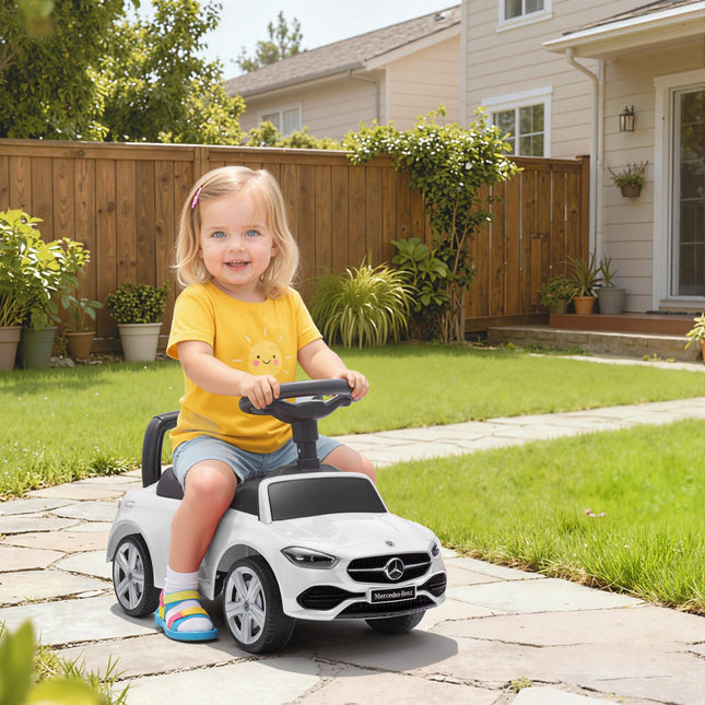 Mercedes-Benz Ride-On Car for Kids 18-36 Months, White