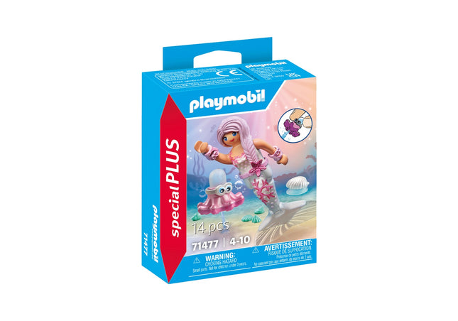 Mermaid Playset with Water Spray and Octopus Toy