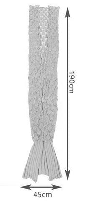 Mermaid tail blanket - gray KO11380