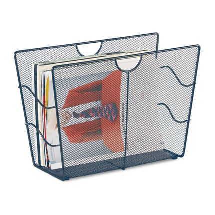 Mesh Metal Magazine Stand – Freestanding Organizer
