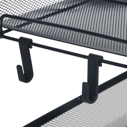 Mesh Trolley with Wheels – Multi-Level Metal Shelves