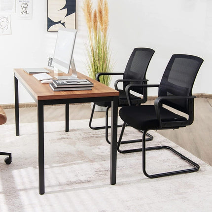 Mesh office chair with backrest can hold up to 136kg 60 x 54.5 x 94 cm black