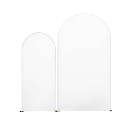 Metal Arch Backdrop Stands Set of 2, Gold, Covers