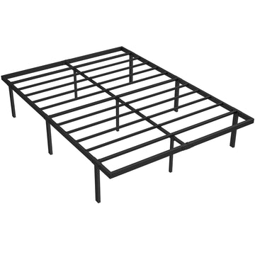 Metalen bedframe 140x200 cm, opbergruimte onder het bed, lattenbodem