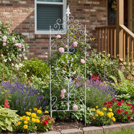 Metal Climbing Trellis for Roses and Vines