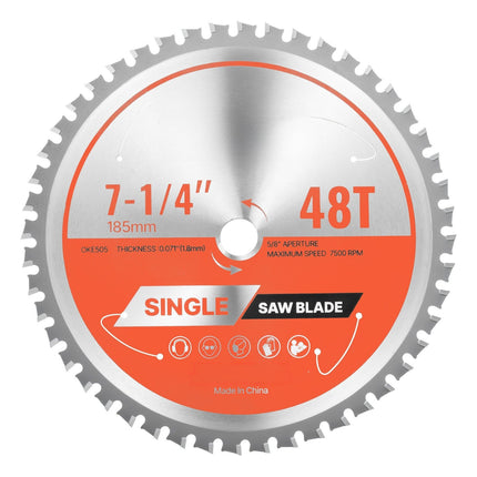 Metal Cutting Circular Saw Blade 185mm 48T 5/8 in