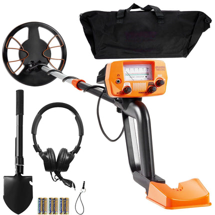 Metal Detector, 8-Inch Waterproof Coil, LCD, Adjustable