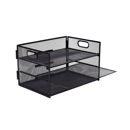 Metal Document Organizer, 3 Sections, Stackable