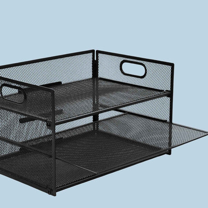 Metal Document Organizer, 3 Sections, Stackable