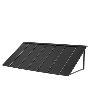 Metal Door Awning Canopy, 80 x 36 In Steel Frame