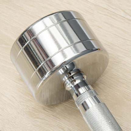 7 kg metal dumbbells set with 2, non-slip grooved handles