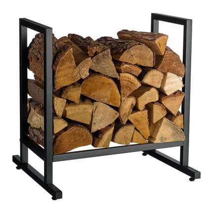 Metal Firewood Rack – Sturdy Iron, Space-Saving Design